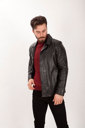 کت مشکی مردانه اسلیم فیت KARA DERİ - کد 92500558
