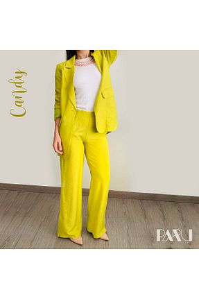 ست بالاتنه و پائین تنه سبز زنانه بافتنی PARU STUDIO - کد 357485820