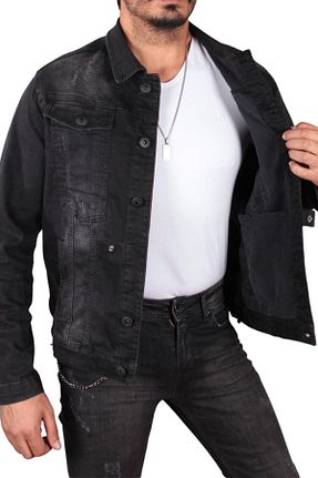 کت مشکی مردانه Fitted TOM FREE DENIM GİYİM - کد 44171011