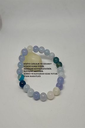 دستبند جواهر آبی زنانه سنگ طبیعی badeaccessories - کد 358378608
