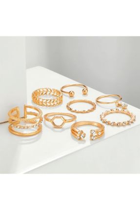 انگشتر جواهر طلائی زنانه پوشش لاکی کد 358480569