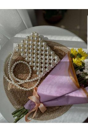 کیف مجلسی سفید زنانه TREND - کد 358487206
