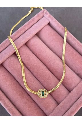 گردنبند نقره زرد زنانه 925 عیار emy by emel luxury silver jewelry - کد 358031788