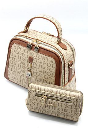 کیف دوشی مشکی زنانه چرم مصنوعی Just Polo - کد 358100139