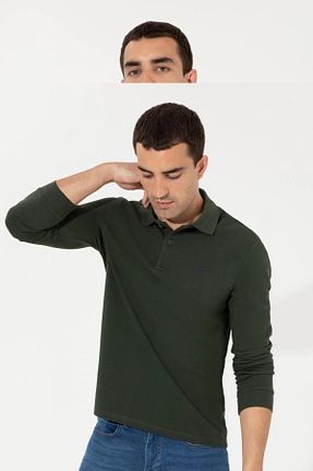 سوئیشرت سبز مردانه ساده Pierre Cardin - کد 358526721