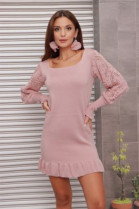 لباس صورتی زنانه بافت AQE FASHION - کد 357242715