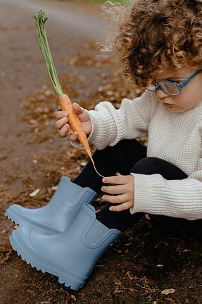 بوت / نیم بوت آبی بچه گانه چرم مصنوعی IGOR - کد 357926094