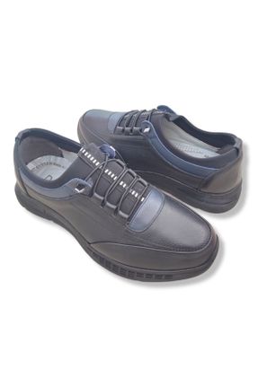 کفش کژوال مشکی مردانه چرم طبیعی کد 358120947