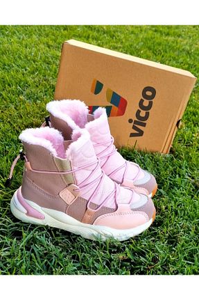 بوت / نیم بوت صورتی بچه گانه چرم مصنوعی Vicco - کد 191585945