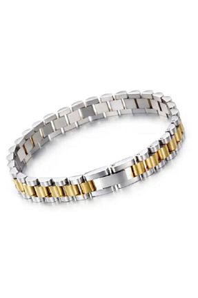 دستبند استیل (فولاد) طوسی زنانه استیل ضد زنگ UBUH SHOP - کد 358330216