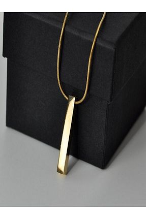 گردنبند استیل ( فولاد ) طلائی مردانه استیل (فولاد) Çelik - کد 358705159