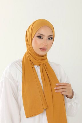 شال زرد زنانه ویسکون Beyzak - کد 358930597