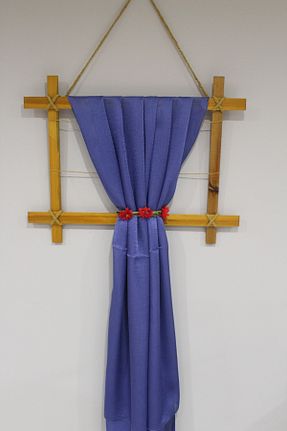 شال آبی زنانه شیفون Elifscarf - کد 358747203