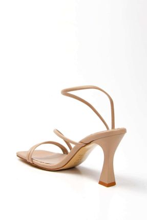 کفش پاشنه بلند کلاسیک بژ زنانه چرم مصنوعی پاشنه نازک پاشنه متوسط ( 5 - 9 cm ) کد 358978354