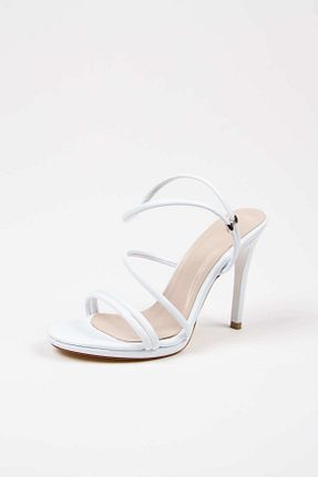 کفش پاشنه بلند کلاسیک سفید زنانه چرم مصنوعی mermaid shoes - کد 358987325