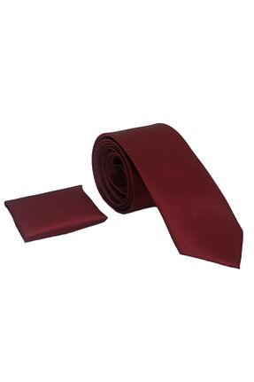 کراوات زرشکی مردانه میکروفیبر Gaffy - کد 300782584