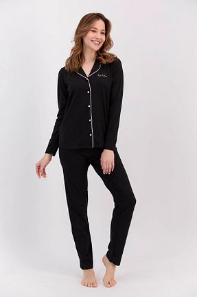 ست لباس راحتی مشکی زنانه ساده Pierre Cardin - کد 358946772