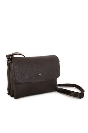 کیف پستچی قهوه ای زنانه چرم مصنوعی Nas Bag - کد 359421812
