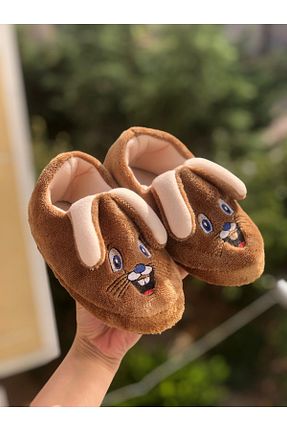 پاندوف قهوه ای بچه گانه پارچه ای Pandalina - کد 360036479