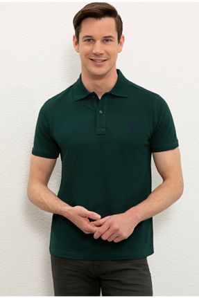 تی شرت سبز مردانه یقه پولو کد 361805917
