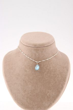 گردنبند جواهر آبی زنانه سنگ Alp Doğal Taş - کد 360464665