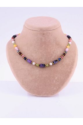 دستبند جواهر رنگی زنانه سنگ طبیعی Alp Doğal Taş - کد 360492685