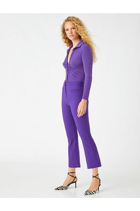 شلوار بنفش زنانه الاستین Koton - کد 358871091