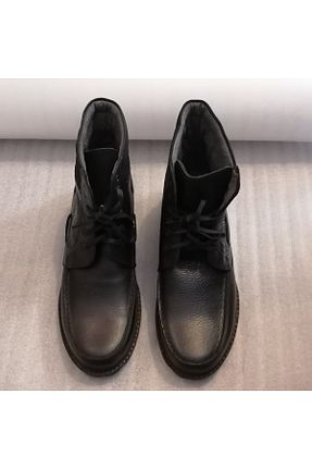 بوت / نیم بوت مشکی مردانه چرم خالص Butik Tülin - کد 360929009