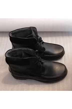 بوت / نیم بوت مشکی مردانه چرم خالص Butik Tülin - کد 360929009