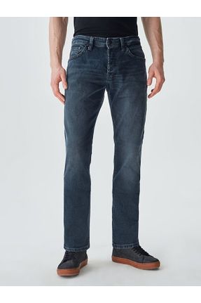 شلوار جین آبی مردانه پاچه لوله ای ساده کد 361274907