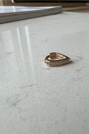 گوشواره جواهر طلائی زیرکن BUNNY - کد 361447266