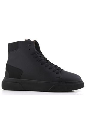 بوت / نیم بوت مشکی مردانه چرم مصنوعی Aleza Shoes - کد 362004240