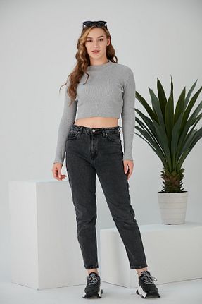 بلوز طوسی زنانه ساده CATSPY - کد 362098313