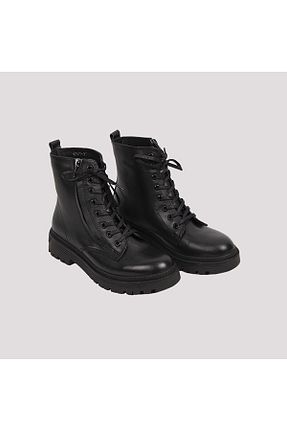 بوت / نیم بوت مشکی زنانه چرم خالص NİSH EXCLUSİVE - کد 362983364