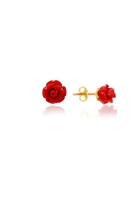 گوشواره نقره طلائی زنانه 925 عیار KAR DİAMOND - کد 363195265