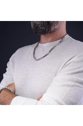 گردنبند استیل ( فولاد ) مشکی زنانه زنجیر Tedz Collection - کد 75336790