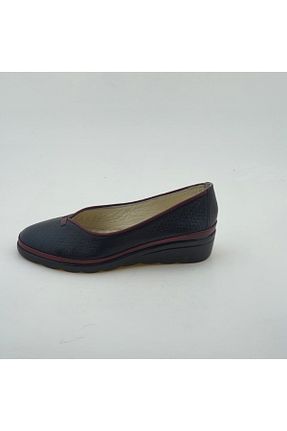 کفش پاشنه بلند پر مشکی زنانه پاشنه کوتاه (1 - 4 سانتی متر) VİNİCCİ AYAKKABI - کد 75340971