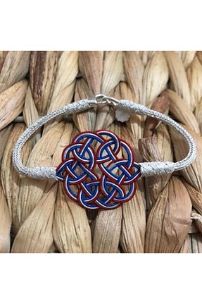 دستبند نقره زرشکی زنانه 925 عیار Tmt Silver - کد 39244729
