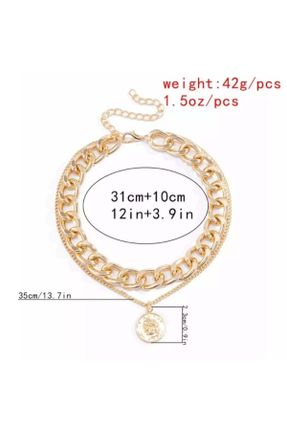 گردنبند جواهر طلائی زنانه روکش طلا کد 75702608