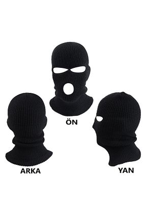 کلاه پشمی مشکی زنانه اکریلیک PAKER GİYİM - کد 66462730