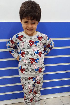 ست بالاتنه و پائین تنه طوسی بچه گانه بافتنی endudu - کد 339732673