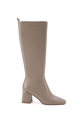 بوت / نیم بوت بژ زنانه چرم مصنوعی Nine West - کد 363462832