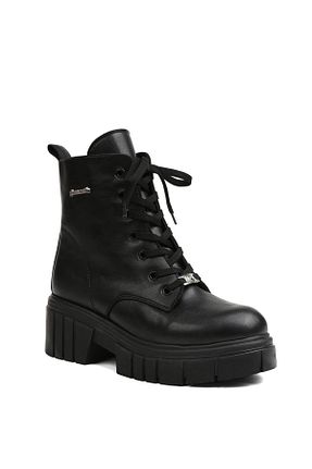 بوت / نیم بوت مشکی زنانه چرم مصنوعی Pierre Cardin - کد 363713285