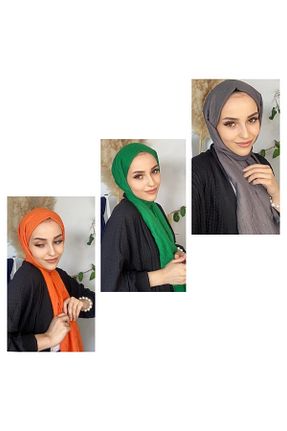 شال نارنجی زنانه پنبه ای bona Teks - کد 363823205