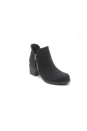 بوت / نیم بوت مشکی زنانه چرم مصنوعی SHERENS - کد 363496700