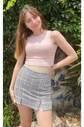 دامن صورتی زنانه لیکرا MaSoMi - کد 364452688