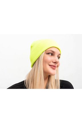 کلاه پشمی سبز زنانه اکریلیک Saria Moda - کد 363702795