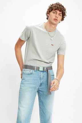 تیشرت طوسی مردانه رگولار Levi