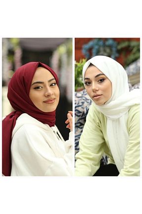 شال زرشکی زنانه جاز Narine - کد 363829284