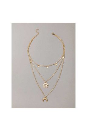 گردنبند نقره طلائی زنانه 925 عیار GÜMÜŞ - کد 364114045